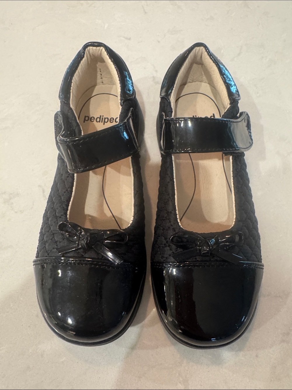 Pediped Flex Naomi Black Quilted Mary Jane Shoes - Picture 2 of 7